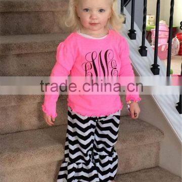 Bulk Wholesale Boutique Easter Day Rabbit Embroidery Ruffle Outfits photo-3