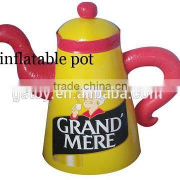 customized inflatable advertising kettle plastic pot