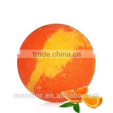 Mendior Sweet Orange essential oil Bath Bombs with mixed color Natural Bath Fizzers OEM Brand