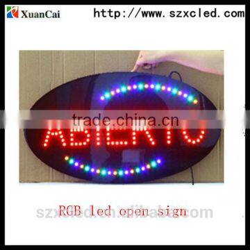 12"X24"X1" 12V 20mA lighted led open sign board LED Bar Sign ,Open Signs,LED Sign with Low Price indoor led neon open sign
