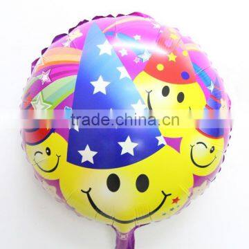 2015 New Design 18 Inch Smiling Face Foil Helium Toy Balloons photo-3
