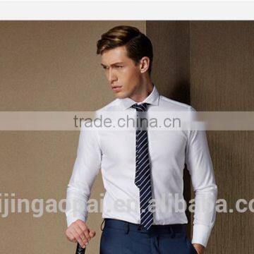 white color mens slim fit shirt cheap solid color shirts 95% cotton 5% spandex shirts wholesale