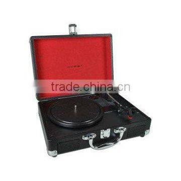 portable case record turntable