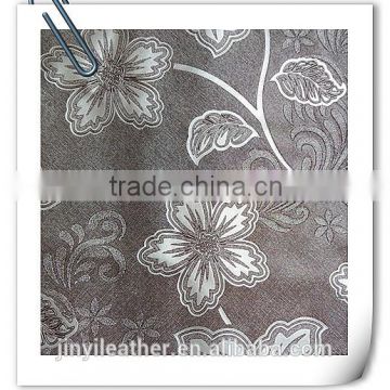 JRLW045 flower design pvc synthetic &artifical leather for wallpaper guangzhou china factory dirtect sell