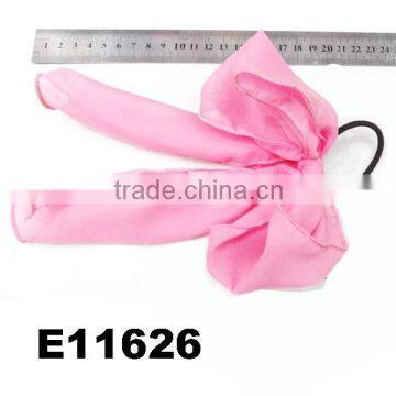 wholesale teenage girls fabric big hair bow with elastic band bulk