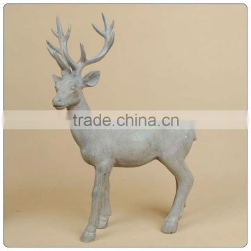 Resin Big size Deer for Xmas ,Life size deer statue ,garden figurine of polyresin