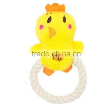 Short Plush Dogs Toys Cotton Stuffed Pet Toys For Cats Scratch Cotton Rope Stuffed Duck Toys For Small Dogs P1043