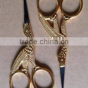 11.5 cm stork scissors half gold