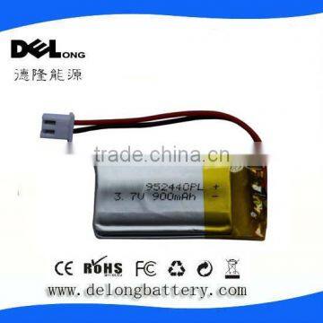 3.7v 900mah li-ion battery