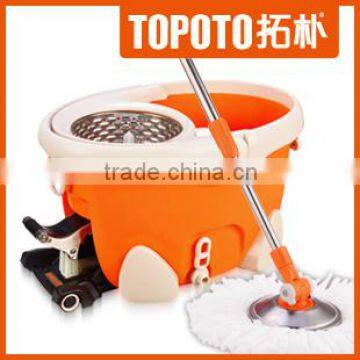High Quality Spin Mop Bucket With Soap Bottle Walkable Mop