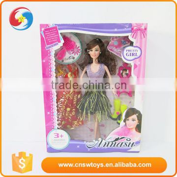 New style beautiful custom plastic with beautiful clothes ballet dolls