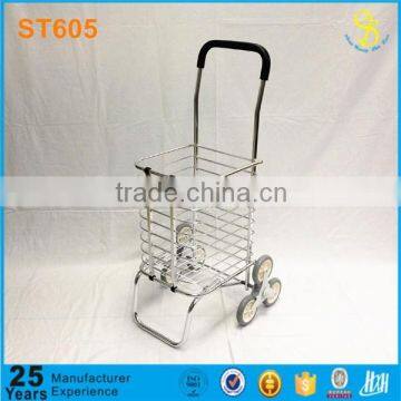 Trade Assurance ISO 6 wheels climbing stair folding shopping cart shopping trolley