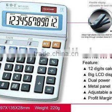 electronic printing calculator Adjustable angle display KT-5808L