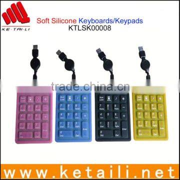 unique design silicone keypad,keyboard made in china