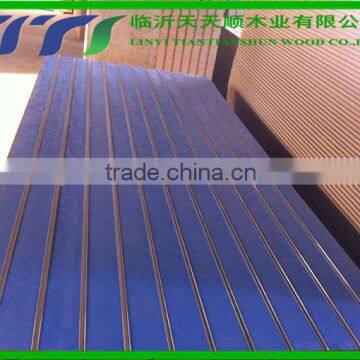 pvc laminated slotted mdf board