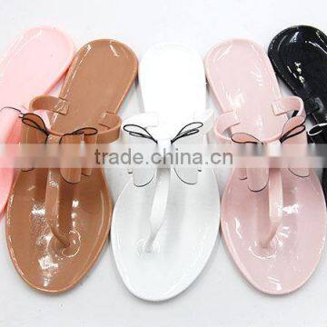 Fashionable Pvc Jelly Ladies Slippers And Sandals Shoes flip flop