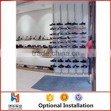 Huohua Metal Material Easy Assembly Muti-functional Shoe Shop Using Revolving Shoe Rack photo-5