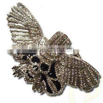 western animal rhinestone press buckle