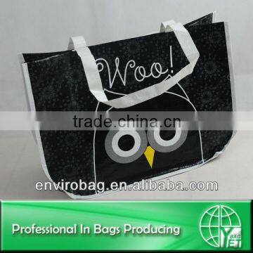 100% Recycled Material Grocery Woven Polypropylene PP Woven Round Shopping Bag