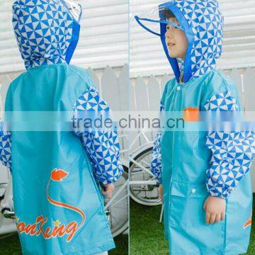 Children Boys Yellow Cartoon Rain Slicker RainCoat Poncho