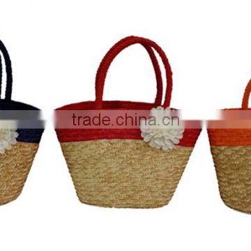 Fashion straw bag/straw basket bag/cheap straw beach bag