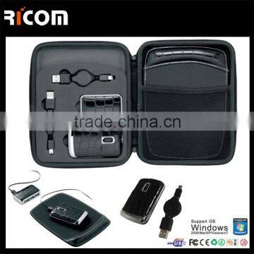 Ricom crocodile leather kit set for Laptop,leather usb kit for Laptop,leather travel kit--Shenzhen Ricom