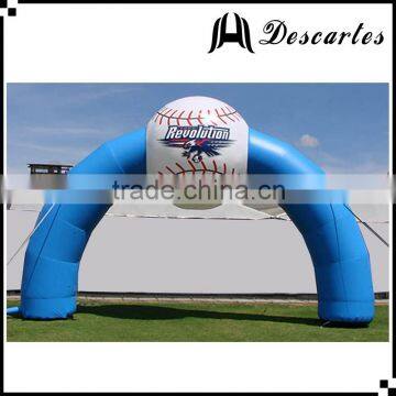 4m wide special advertising circle archway, inflatable football entrance arch for sale