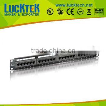 24 ports cat.5e unshield patch panel network patch panel