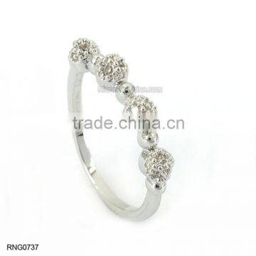 Lovely Bowknot Antique Copper Zircon Diamond Ring For Girls photo-2