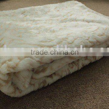 New design faux fur plush blanket