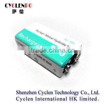 9v nickel metal hydride battery ni-mh battery 200mah rechargeable nimh battery for power tools/telecom/electronic