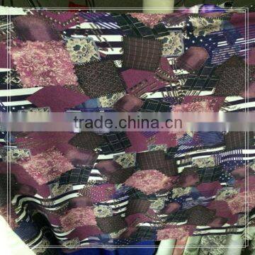 Customization Digital Printed Chiffon Fabric for Fashion Suit-dress