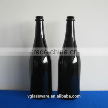 black champagne glass bottle