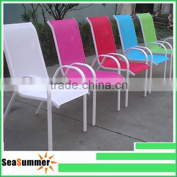 Simple structure with high quality aluminum metal sling chair