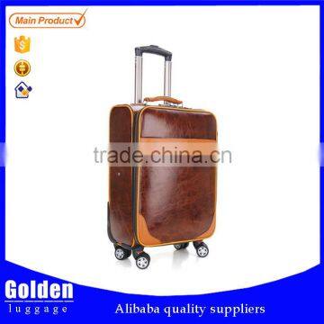 OEM favorable retractable lightweight luggage travel bag PU style