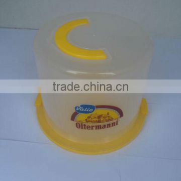 6"plastic round clear small cheese box