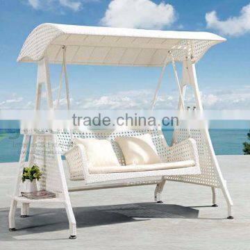 Double hammock rattan outdoor furniture 2016