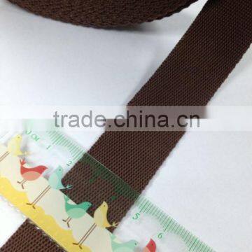 25mm chocolate polypropylene webbing