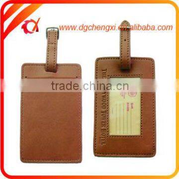 Various Shaped Genuine Leather ID Luggage Tags