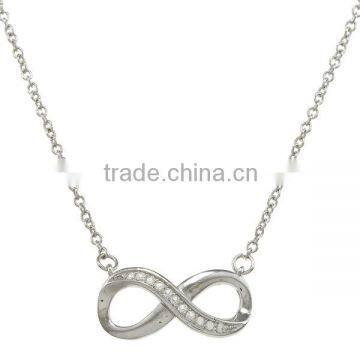 2013 fashion Sterling Silver Infinite Silver Necklace Jewelry