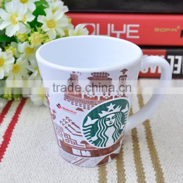 Polymer Latte Mug,sublimation plastic coffee mug,customized logo printing cup,blank heat press mug