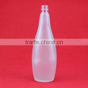 Wholesale good quality frosted water bottles liquor cylindrical bottles beverage wine bottle 750ml