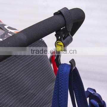 Universally Fit Stroller Hooks With Adjustable Velcro Strap