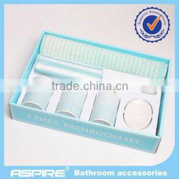 7pcs printed bathroom product in matching design