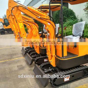 Hydraulic mini crawler excavator 0.8 ton farm tractor with backhoe