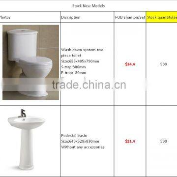 Foor Mounted and Wall Mounted Both Available Washing Down One Piece Toilet