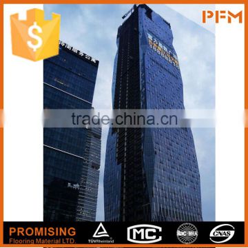 Cheap Curtain Wall Price / Visible Aluminum Frame Glass Curtain Wall / Glass Curtain Wall Price