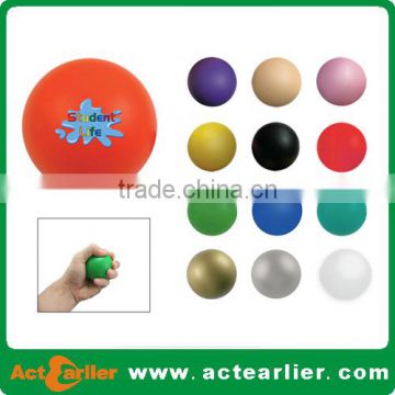 cheap custom logo pu foam round antistress ball