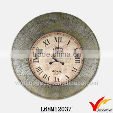 Decoration Butterfly Design Antique Antique Metal Table Clock