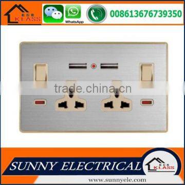 Wall USB Socket/Double USB Soket 2.1A/2.2A/multi Socket With Usb Socket With Switch photo-6